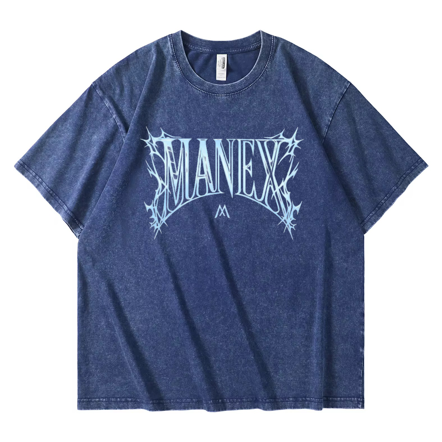 Black The Thorn Tee by MANEX, featuring a comfortable fits and stylish design, displayed on a plain background.