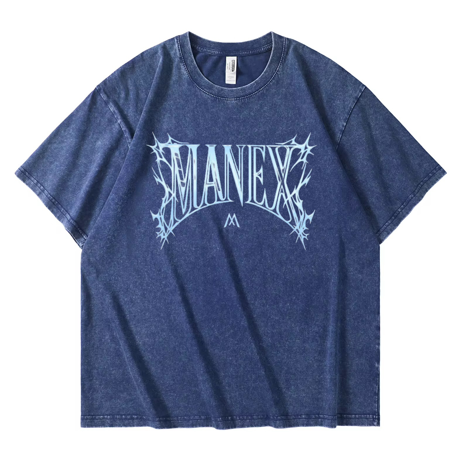 Black The Thorn Tee by MANEX, featuring a comfortable fits and stylish design, displayed on a plain background.