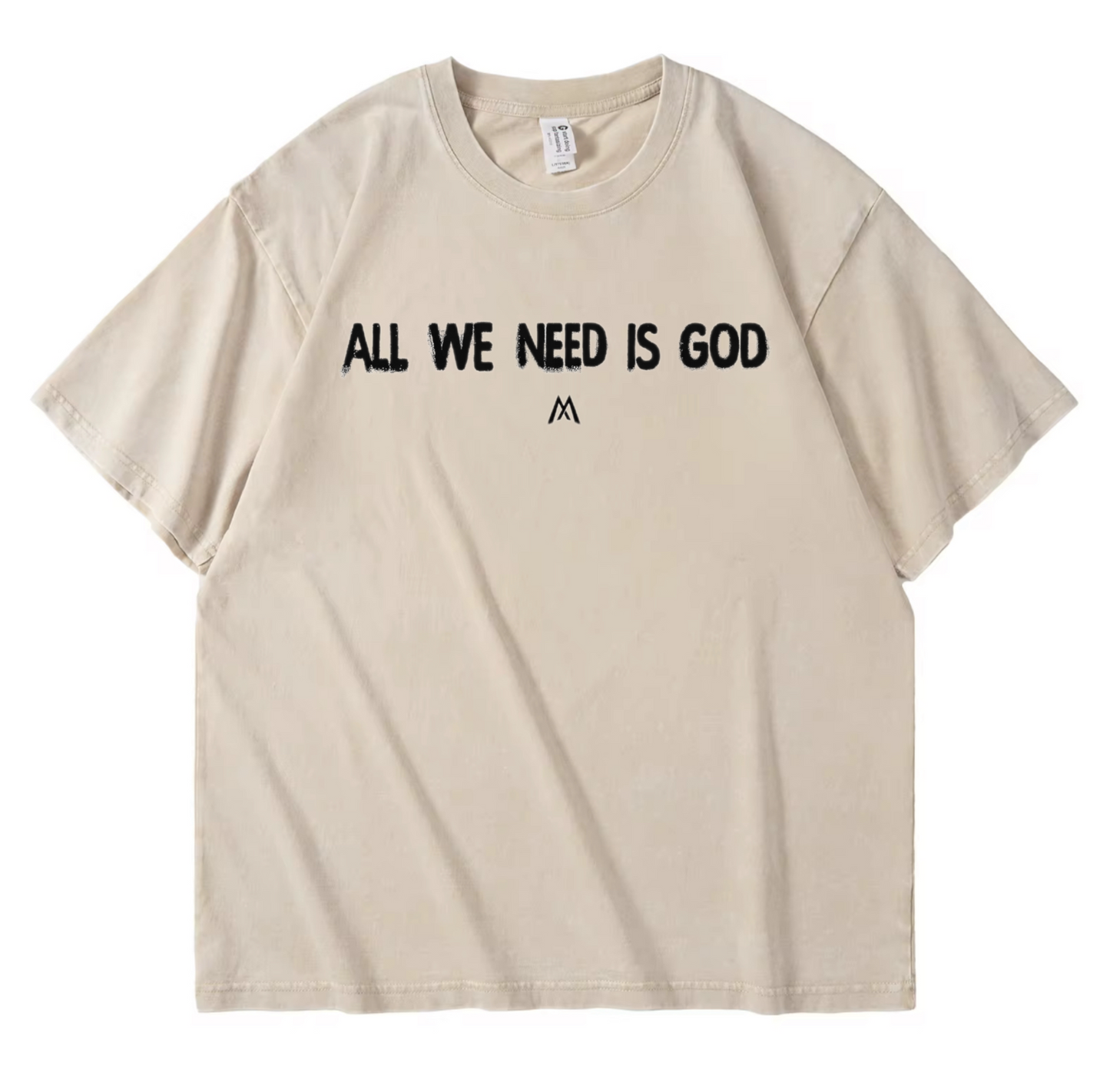 Black The Message Tee by MANEX, casual men's t-shirt with bold printed message on front, short sleeves and crew neck.