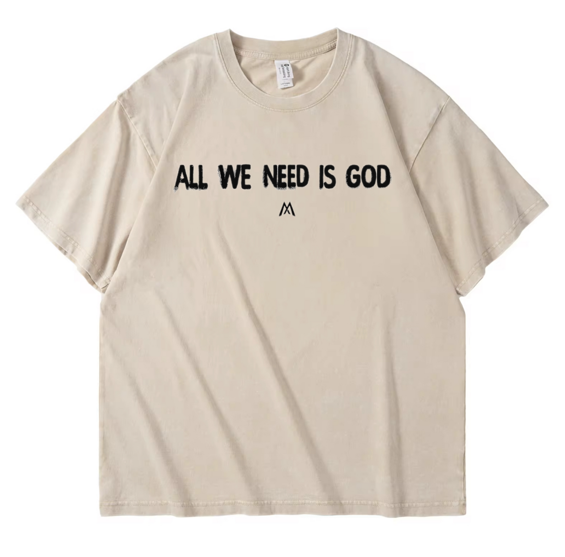 Black The Message Tee by MANEX, casual men's t-shirt with bold printed message on front, short sleeves and crew neck.